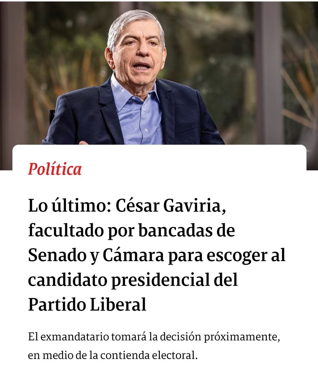 César Gaviria tweet media