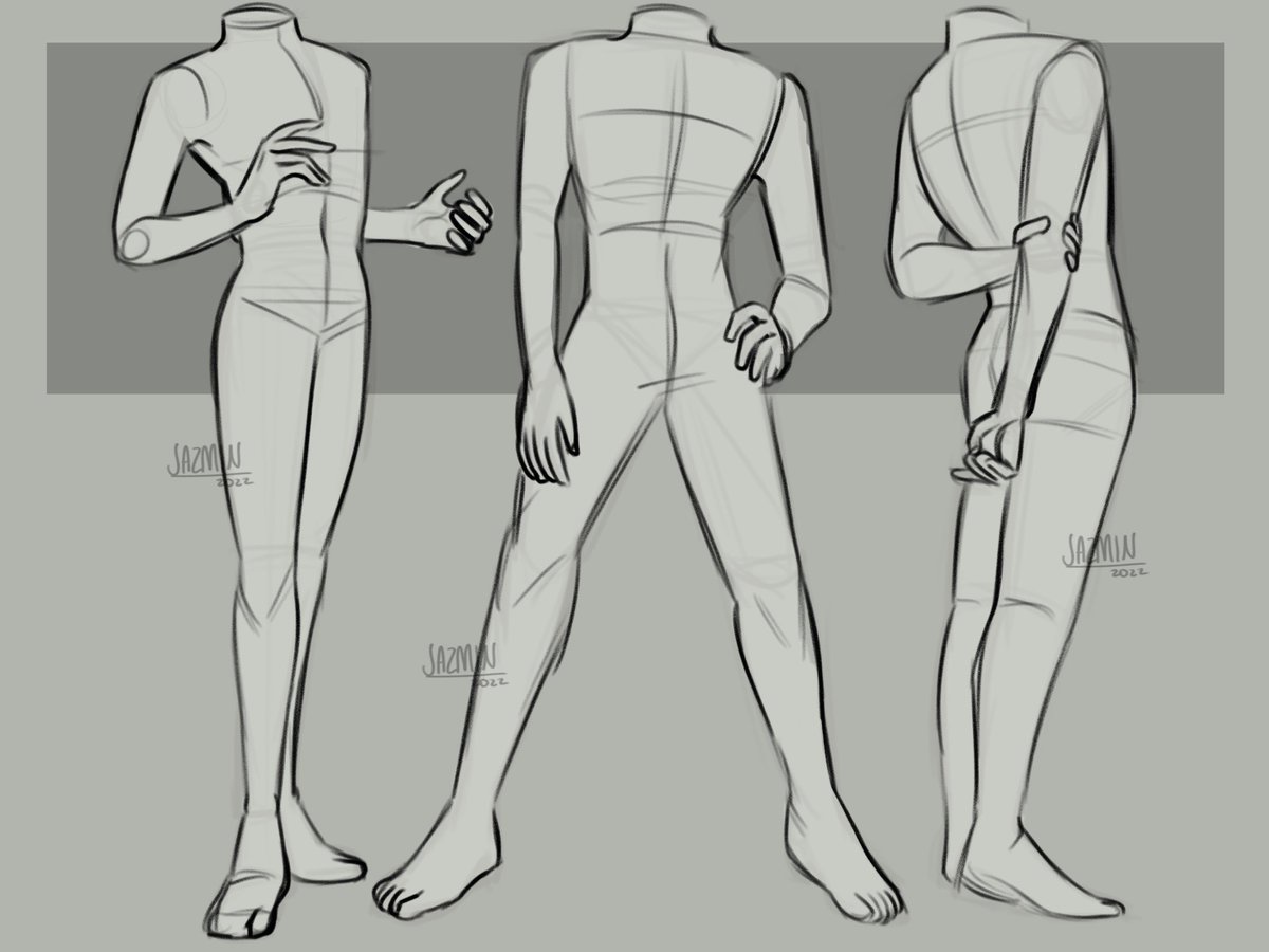 Some headless people to practice with #sketches #art 