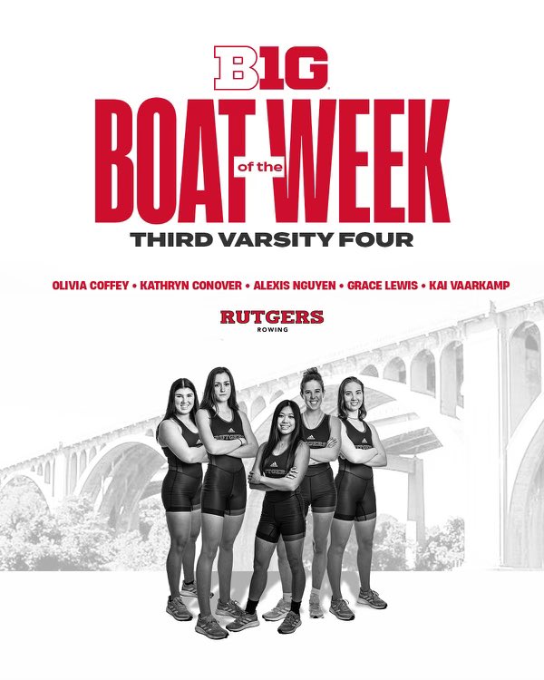 RutgersWRowing's tweet photo. Don’t wait for opportunities, create them.
#B1G #boatoftheweek #rowing https://t.co/X0cP8u7ppQ