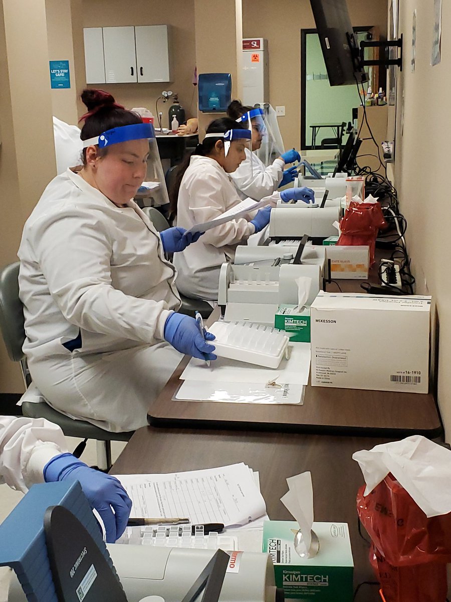 DrLedfordWaters's tweet photo. Medical Laboratory Technology students at Alamance Community College perform over 300 hours of testing in the student laboratory before they ever enter clinical rotations! #MedLabChat #MedicallabladyG #LabWeek2022 @ASCLS @AlamanceCC #Lab4Life https://t.co/ZOeStKgd5R