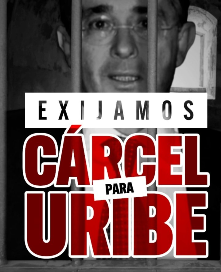 RobertoMTico's tweet photo. Hagamos VIRAL este HT #CarcelParaUribe ES EL CLAMOR DEL PUEBLO https://t.co/RgC4iSe93O