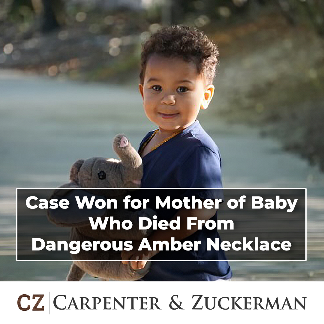 cz__law's tweet image. Read the story of Baby Deacon, who was 18 months old when his life was cut short by a #dangerousproduct – an amber #teethingnecklace. Learn how our CZ Law #attorneys achieved justice for Baby Deacon’s mother in her lawsuit against the retailer: bit.ly/3LkiGWR