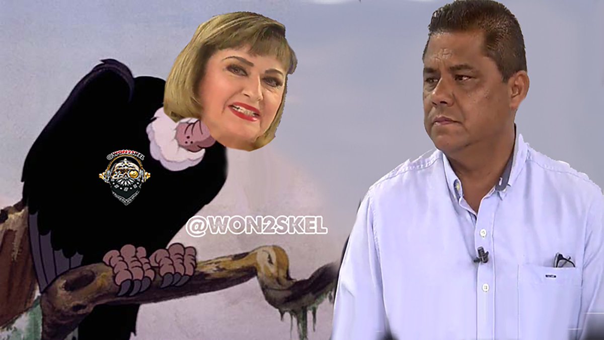 won2skel's tweet photo. 🧙🗣️📢por que siempre hay buitres como Adela Micha o María Julia Lafuente de teledario? lucrando con el dolor  y poniendo palabras en la boca del padre de Debanhi Escobar, Mario Escobar . 😠��� https://t.co/zLb9klKkcs