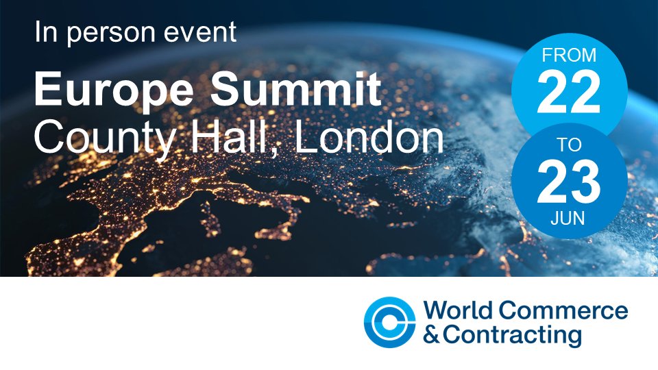 worldcc_'s tweet photo. Just under two months to go until we will be back face to face at our long-awaited Europe Summit 2022!
Places are limited this year, so please secure your place soon to avoid disappointment.
Register now! https://t.co/5qGssbqmUS
#contracting #commerce #worldccevent #ccm #clm https://t.co/tNhMU5kWAW