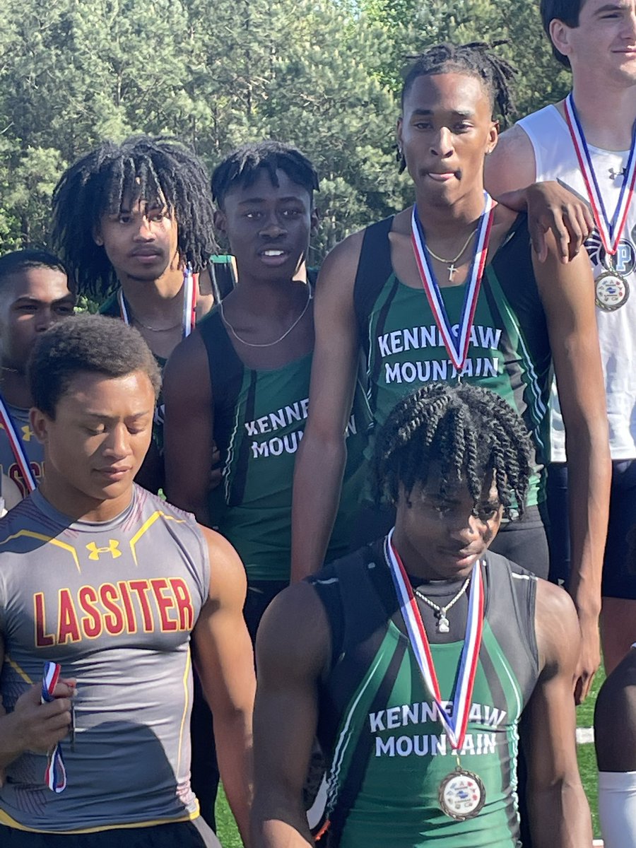 In the 4x100 Relay, the girls are 2nd &amp; the boys are 3rd. On to Sectionals! (Correcting the earlier tweet)