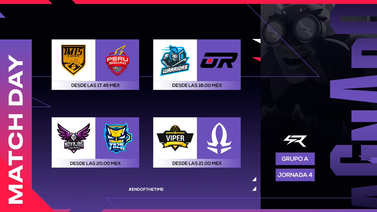 #ClashRoyale #ToDay

Cuarta ronda de enfrentamientos en el Grupo A

¿Quienes sumarán puntos?

Suerte a todos en la arena de Ragnarok 💪

#EndOfTheTime⚡