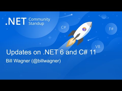 dotnet's tweet image. In today&apos;s Languages and Runtime Community Standup session replay, Bill Wagner joined the crew to talk about progress on #dotNET6 and #CSharp11. Drop in: msft.it/6011wfyex