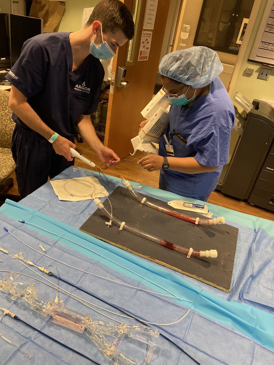 Would like to thank <a href="/IR_UMMC/">VIR UMMC</a> for participating in <a href="/ArgonMedical/">Argon Medical</a> #ARMS training this evening. Was great meeting you getting hands on in biopsy, vascular access, thrombectomy, and IVC filter placement/removal. Look forward to working with you in the future. #IRadEd #FutureIR