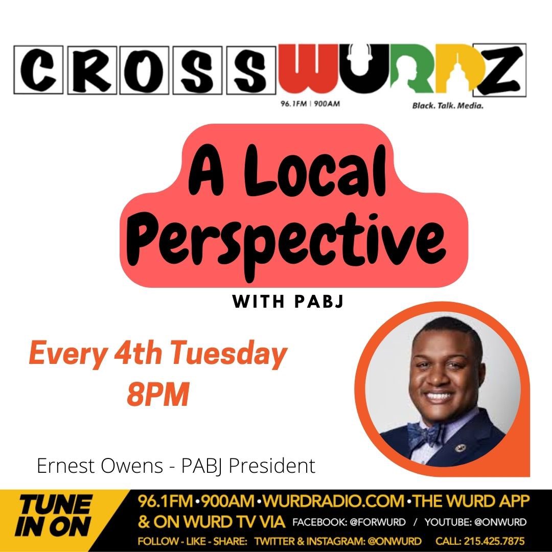 onwurd's tweet photo. Tune in at 8pm for A Local Perspective on #CROSSWURDZ with @phillyabj President @mrernestowens!
#journalism #PABJ #onwurd https://t.co/W2iuYPl0y0