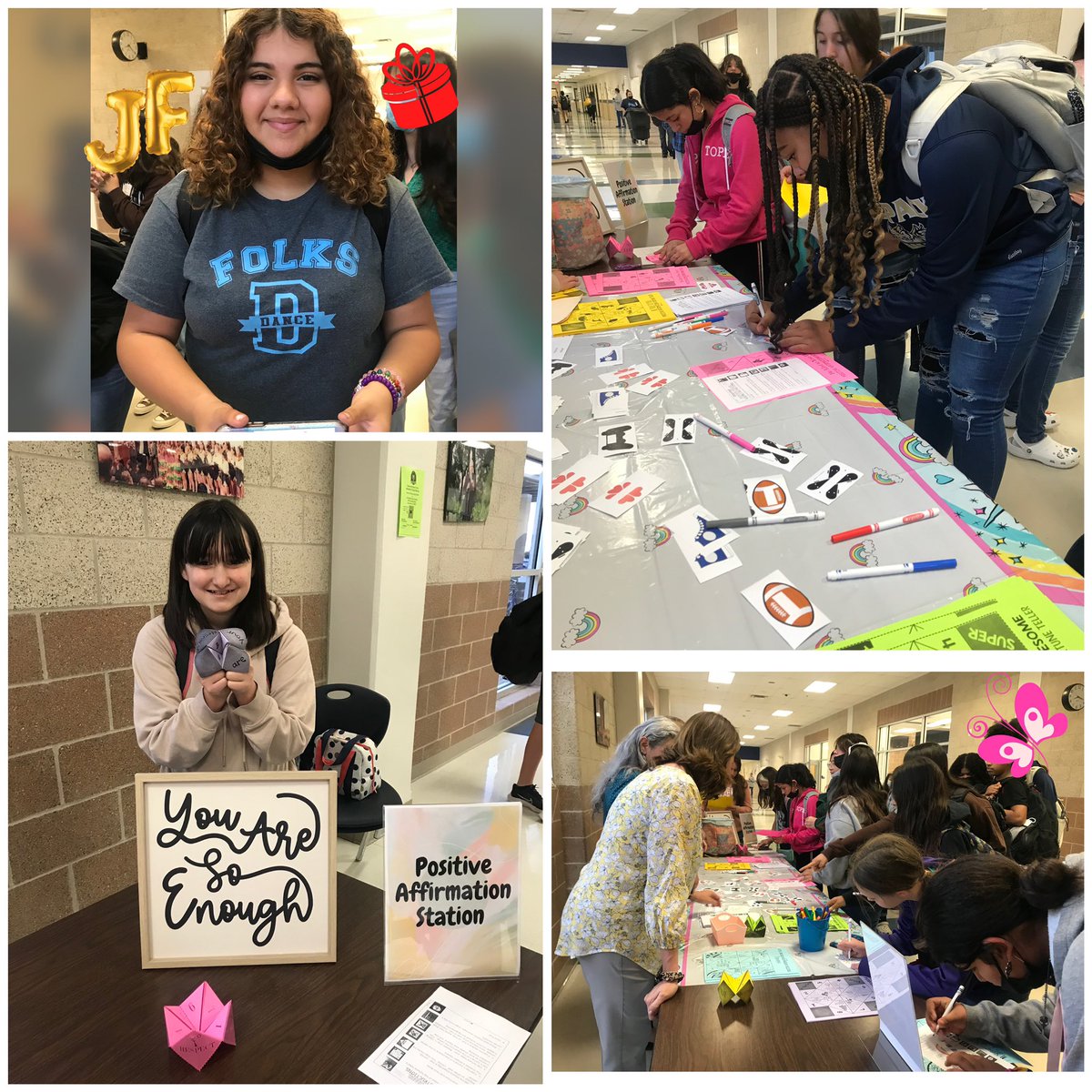 FolksCounselors's tweet photo. Started our Tuesday @NISDFolks practicing positive affirmations with stickers and fortune tellers!! @FolksPta @NISDCounseling #folksstrong @NISDWholeChild @angiep_folks @pilarincones @dgalmendoza https://t.co/Snzre8eTdi