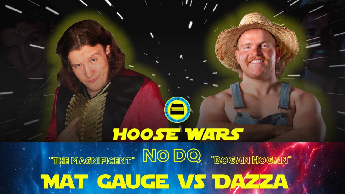 HooseOFF's tweet photo. In case you missed it, The Magnificent Mat Gauge will be going up against Newcastle Pro Wrestling Middleweight Champion Dazza in a No DQ match at Hoose Wars: Revenge of the Rookies!

This show is GUARANTEED to sell out! Get them while you can —> https://t.co/1VXjmDwDei https://t.co/jCKZZoX45c