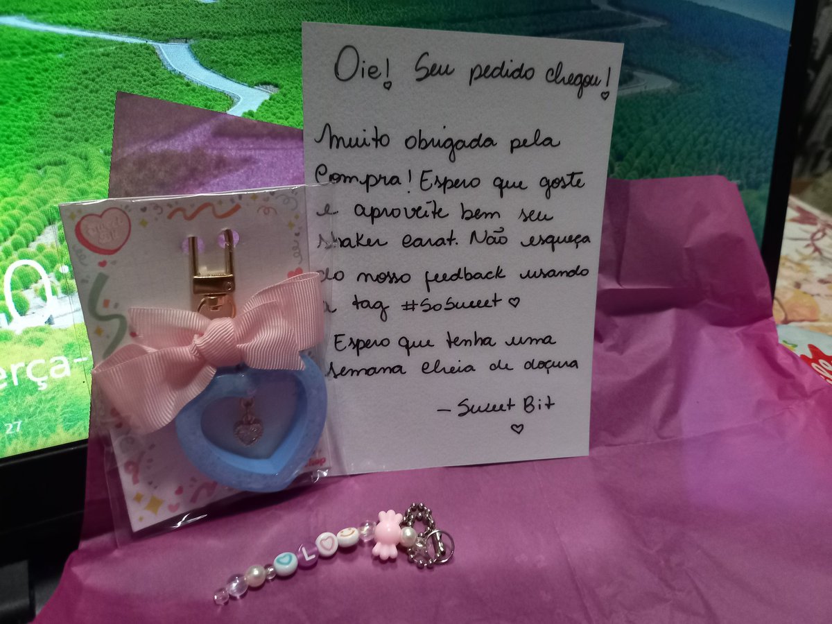 coupsyong's tweet photo. @sweetbitshop obrigada pelo atendimento maravilhoso e pelo carinho com os produtos serio 💕 simplesmente apaixonada!!! #SoSweet 

(a fotografa nao eh das melhores mas o que vale eh a intençao) https://t.co/XEt4daNjz5