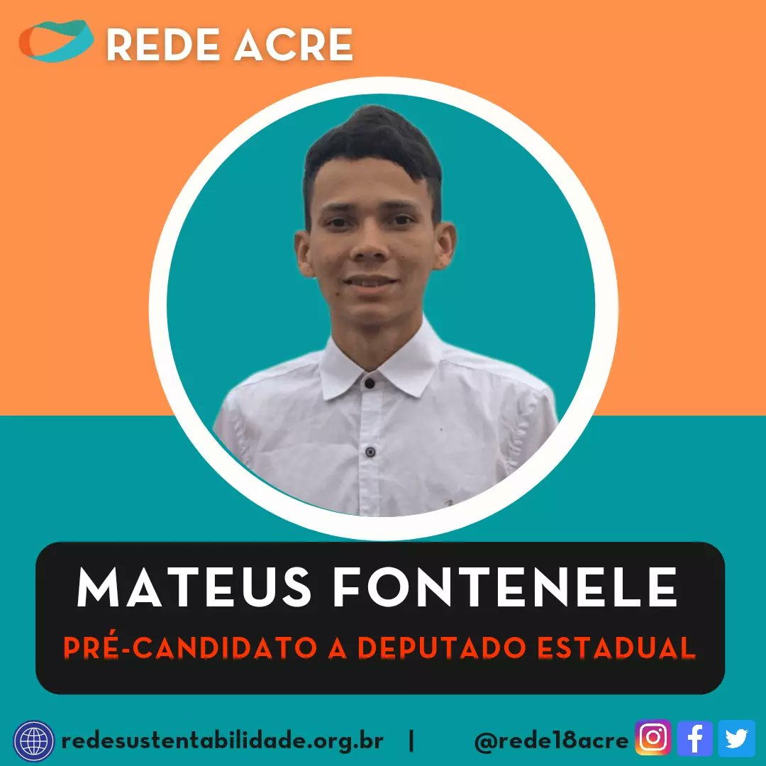 rede18acre's tweet photo. O pré-candidato de hoje é o jovem Mateus Fontenele. Siga o fio p/conhecer sua história e as causas que defende: ajudar a juventude do Acre, defender o desenvolvimento sustentável, aprimorar o esporte estadual, educação, combate à desigualdade e valorização da cultura acreana. https://t.co/ymBnd7UsK5