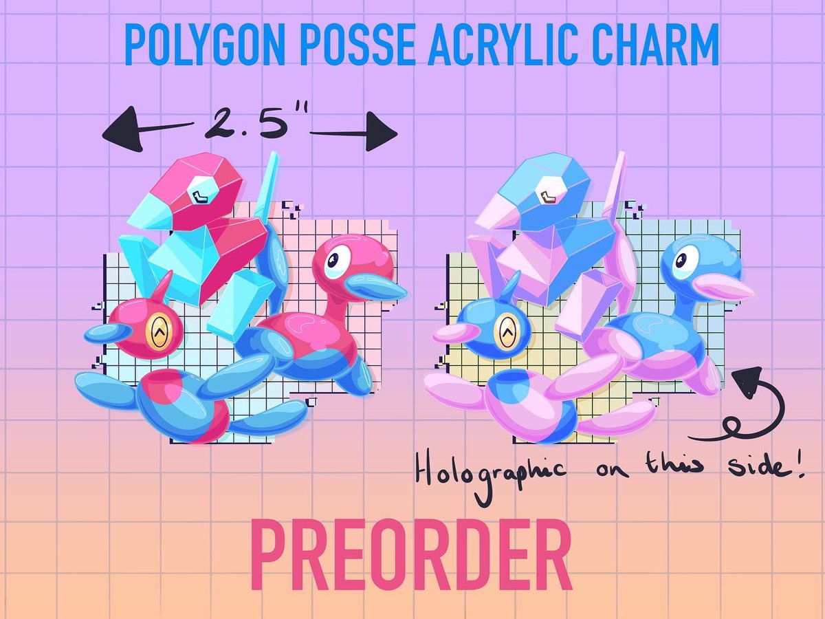 TeenyArts's tweet photo. Me and @straysaint are doing pre-orders for some Pokemon Ingo and Emmet charms as well as a holo Porygon charm!

Check em out here https://t.co/LPOiE15CDc https://t.co/L4Vpw3NcHS