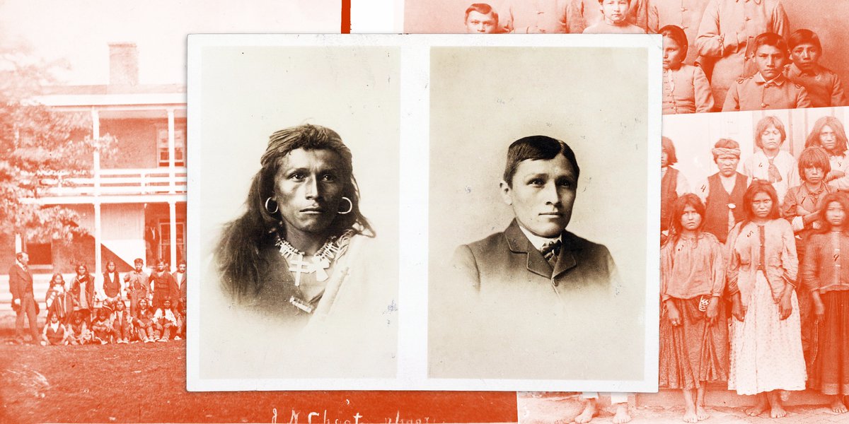 Governmentrun boarding schools were founded to 'civilize' Native