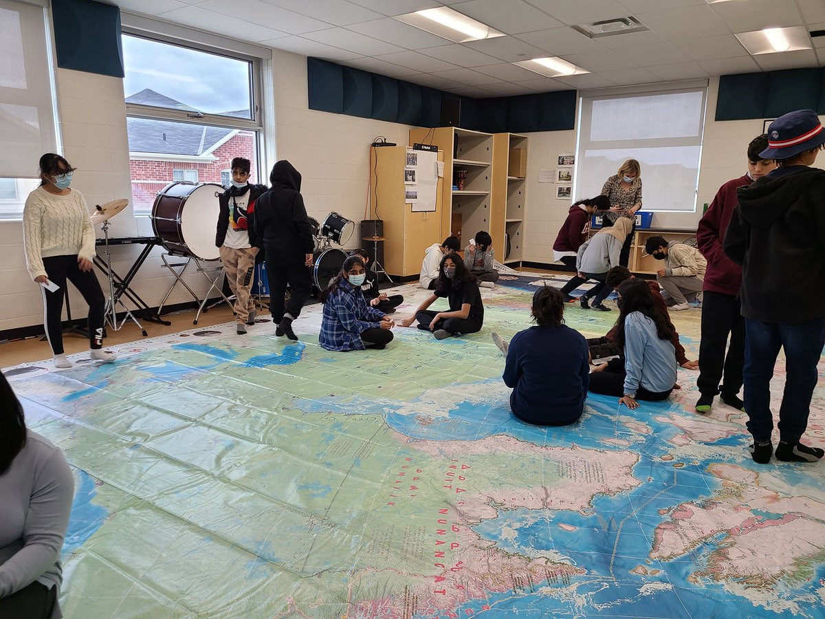 What a day! It was amazing to see Gr. 7s connect our learning this year w/a visit from <a href="/vanderwalc/">Christine Vanderwal</a> &amp; <a href="/MrsTPhil/">Tamara Phillips</a> where Ss developed a deeper understanding of land rights, colonization, and self-determination. Thankful for the continued opportunity to learn &amp; reflect <a href="/DesmondHDSB/">Viola Desmond Public School</a>