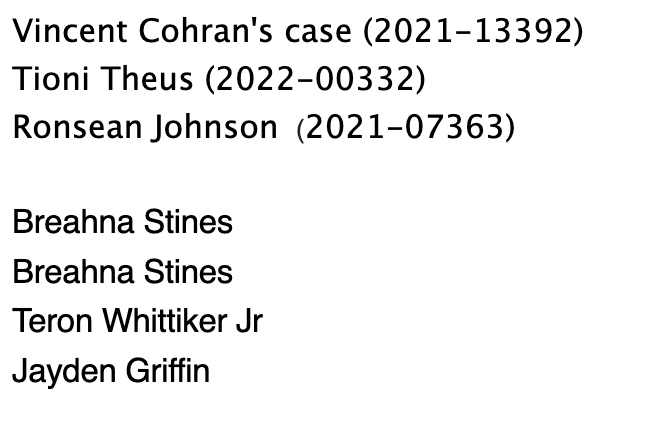 2UrbanGirls's tweet image. For unknown reasons, these murders in @CityofInglewood remain under a security hold by @Inglewood_PD one of which occurred nearly a year ago. No official word as to why they&apos;re on hold.  #TioniTheus isn&apos;t on security hold, but report not available yet.