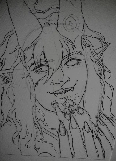 Strix is lined~

2 more to go! doing Paultin next 😉💜 