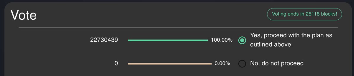 TentacleFinance's tweet photo. Voting for the Bond Trial program with @OlympusDAO is under way with ~25,000 $UBQ blocks left until completion. 

If you haven't voted yet get out your $INK and head to https://t.co/FruOEXSRkg https://t.co/6QvxIOWGm8