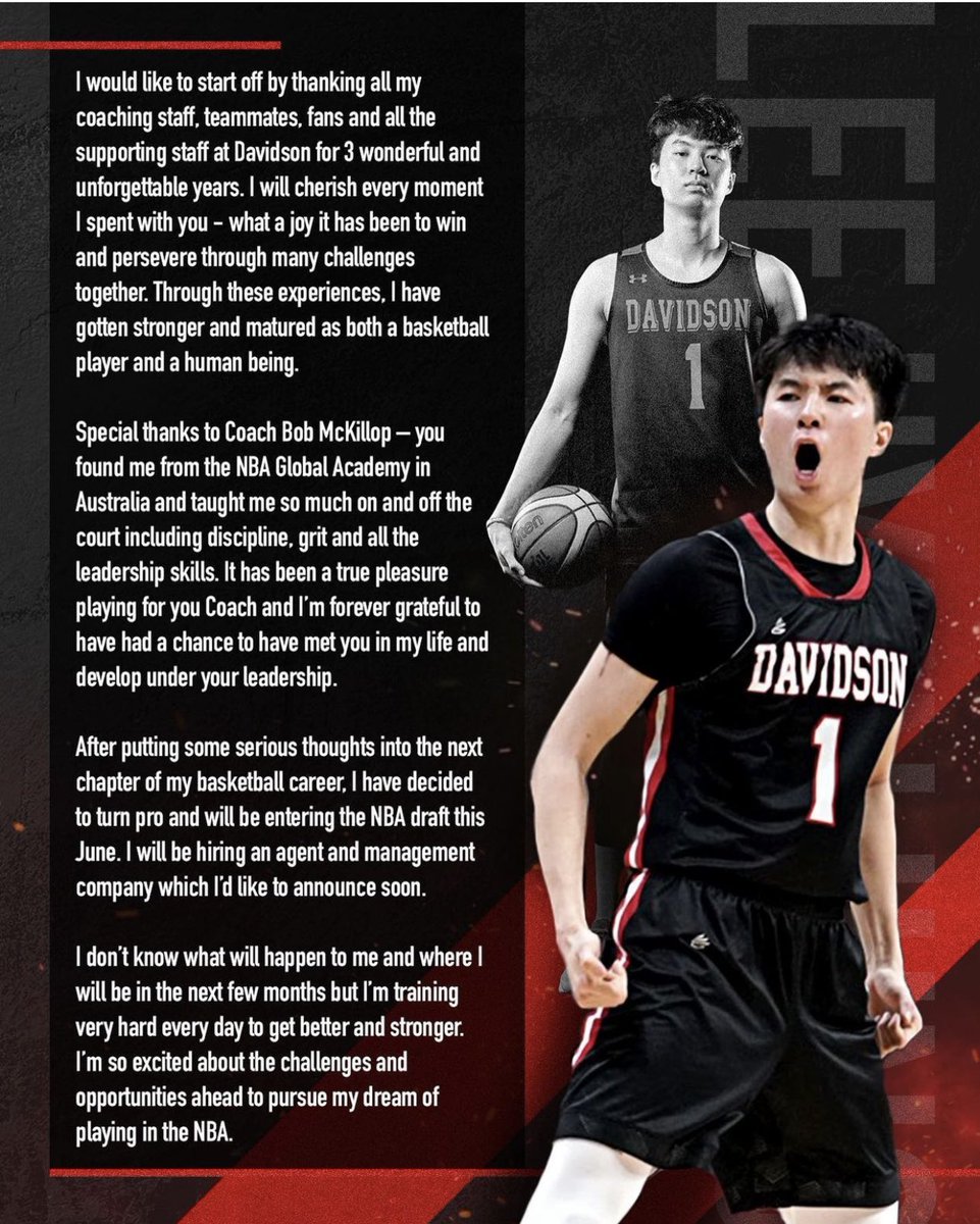 ALBERT GHIM (@albertoeghim) on Twitter photo Hyunjung Lee has announced that he is entering the 2022 NBA draft and will be hiring an agent as well. Lee is one of the best shooters in the country and will impress front offices during workouts. Could severely outperform his draft slot. <a href="/NoCeilingsNBA/">No Ceilings</a> Hyunjung Lee has announced that he is entering the 2022 NBA draft and will be hiring an agent as well. Lee is one of the best shooters in the country and will impress front offices during workouts. Could severely outperform his draft slot. <a href="/NoCeilingsNBA/">No Ceilings</a>