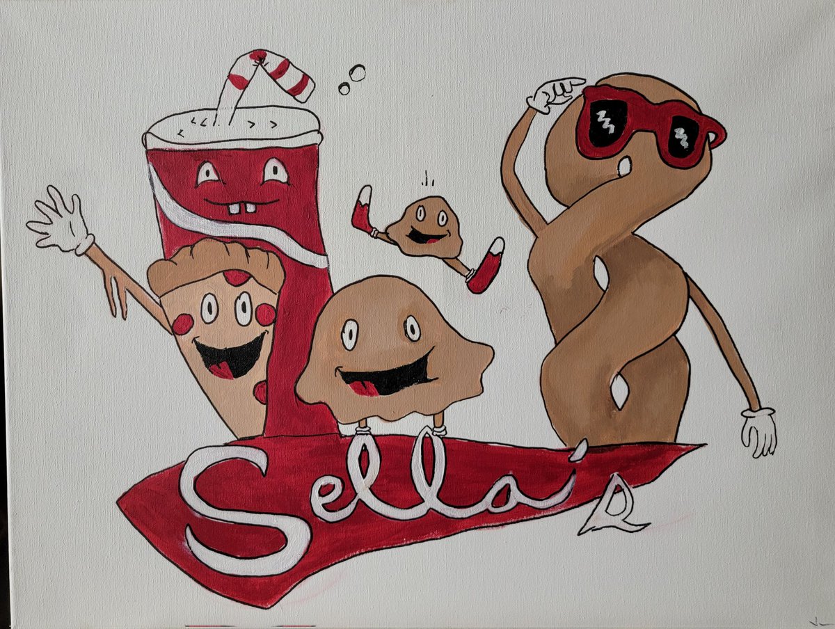 CougsId's tweet photo. @SellasPullman 
When we're 6 hours away from the best calzones ever and need our fix, leave it to our daughter's painting to make Sellas feel a little closer to home. https://t.co/e39ReavAKp
