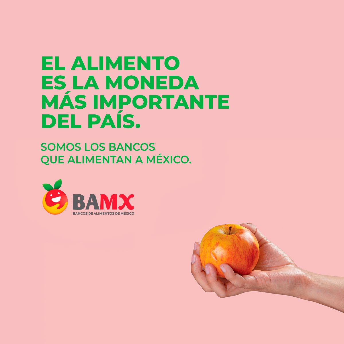 ¿Qué tal si donamos alimento y a cambio obtenemos un país con nutrición y hambre 
cero? Sería el mejor trueque, ¡hagámoslo realidad! ¡Somos los bancos que alimentan a 
México! #AlimentamosaMexico #BancosQueAlimentan #RedBAMXalimenta
