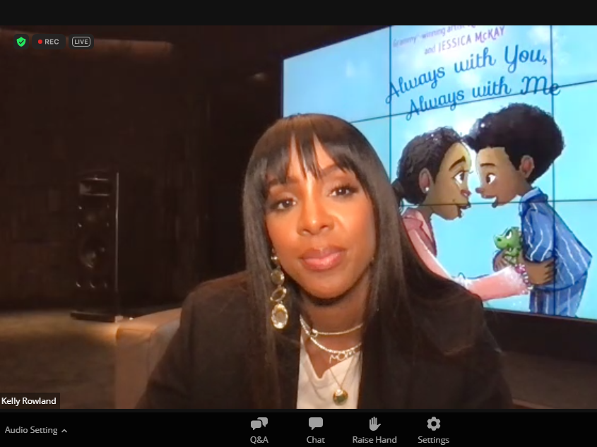 LilDueSwagg's tweet photo. it was great watching my sis @KELLYROWLAND talk about her new book #AlwaysWithYouAlwaysWithMe on Zoom! 😍 https://t.co/dlPjoOiyQm
