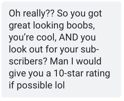 High praise from an OnlyFans sub&hellip; 😘 https://t.co/IuU6Du56Fs<a href="/tag/embracethegrey"class="tags"><span>#embracethegrey</span></a>