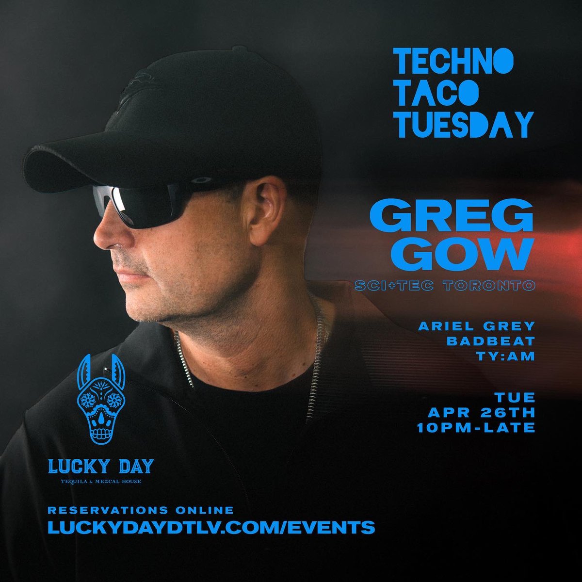 DJBADBEAT's tweet photo. TONIGHT!! @TechnoTacoTues https://t.co/84Q8a2y2jR