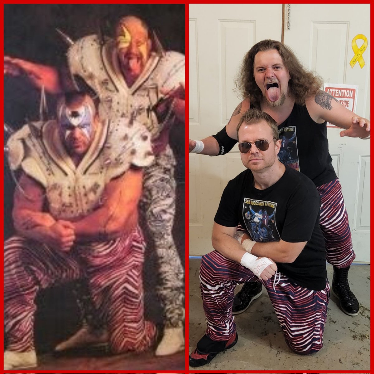 omgijh's tweet photo. Same Energy. 

@mickey_fulp 
@zubaz 
@aiwfwrestling 
@aiwfmidatlantic https://t.co/NJIDU21Ugm