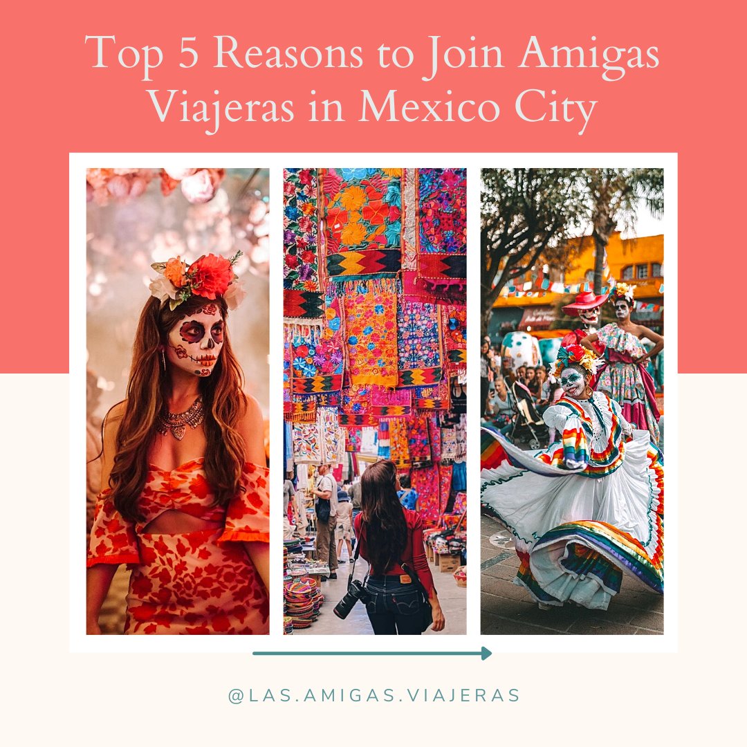 amigasviajeras's tweet photo. While the Dia de los Muertos celebration in Mexico City is enough of a reason to join us, we have 5 MORE reasons why you need to visit Mexico City. https://t.co/mFtDXYU08x