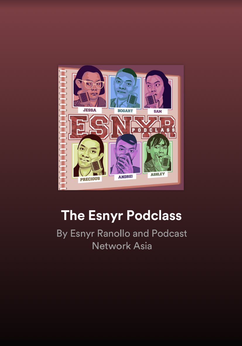 ESkatolOFC's tweet photo. Attention, Eskatols and Classmates! 

Esnyr’s multi-verse is back! This is exciting dahil you can experience their very first PODCLASS! The first 2 episodes are now up on Spotify! 🫶🏼🧡

🖇: https://t.co/R0oyaRUrAD

#EsnyrRanollo | Esnyr Ranollo
@esnyrrr https://t.co/UQefT1hYbU
