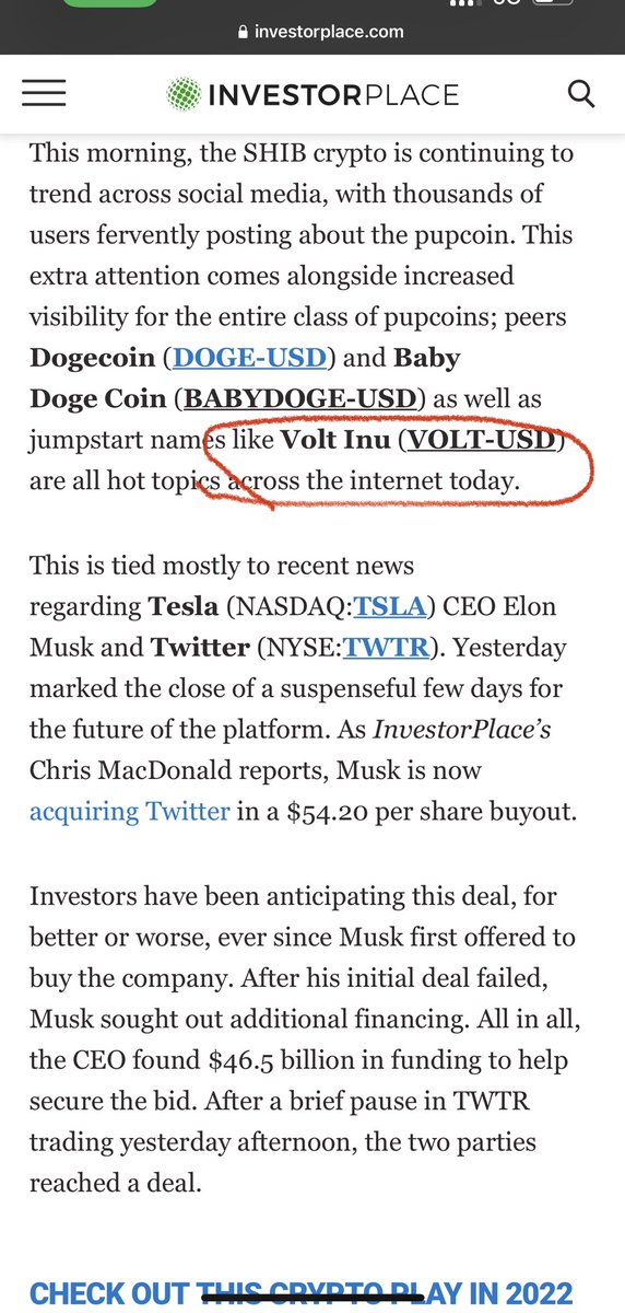 <a href="/VoltInuOfficial/">Volt Inu ⚡️</a>  ⚡️⚡️⚡️⚡️⚡️THE WORLD KNOWS VOLT IS COMING⚡️ #shiba #shib #Trending #dogecoin #ETH #BSC   LINK👉investorplace.com/2022/04/shiba-…