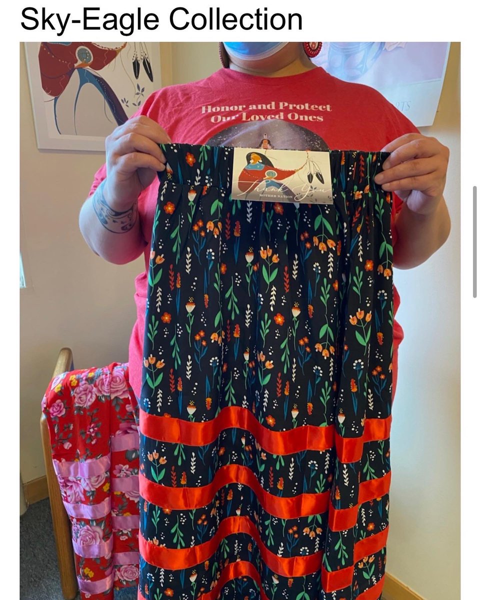 100 skirts received from the Sky Eagle Collection, Dante Biss Grayson! These skirts will go to Indigenous Sisters attending Yeha:wi Healing groups, MMIWP event giveaways to honor the Spirit of our Stolen Sisters @strongheartsdv 
#400skirtproject
<a href="/niwrc/">National Indigenous Women's Resource Center</a>