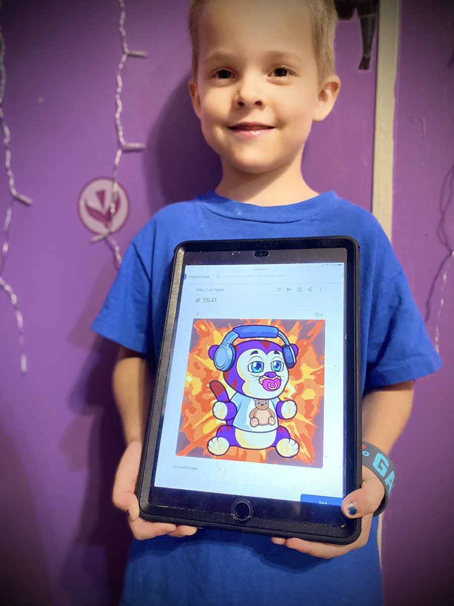 Colt absolutely loves his @BabyCubTigers <a href="/JOERIANMUSIC/">JoeRianMusic - MIDWEST BOY - SOLD OUT - 1111/ 1111</a>