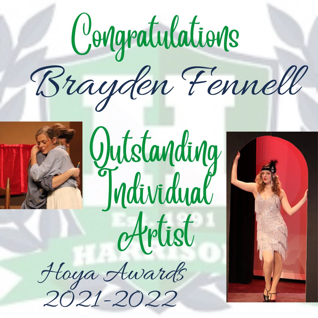 Hoya Theatre (@hoyatheatre) on Twitter photo So proud of ITS Vice President Brayden Fennell, this year’s Outstanding Individual Artist! #hoyasarerockSTARS @hoyaprincipal <a href="/CobbPerforms/">Sara Womack</a> <a href="/ARTwithJessica/">Jessica Espinoza, Ed.D</a> So proud of ITS Vice President Brayden Fennell, this year’s Outstanding Individual Artist! #hoyasarerockSTARS @hoyaprincipal <a href="/CobbPerforms/">Sara Womack</a> <a href="/ARTwithJessica/">Jessica Espinoza, Ed.D</a>
