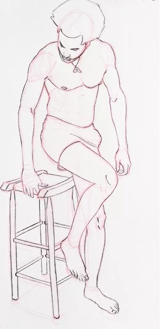 arrtkim's tweet photo. #study #anatomystudy #figuredrawing #figurestudy #manfigure #womanfigure #dailysketch #arrtkim https://t.co/bHAcLOjztj