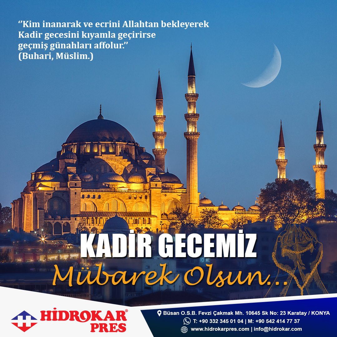 ''Kim inanarak ve ecrini Allahtan bekleyerek Kadir gecesini kıyamla geçirirse geçmiş günahları affolur.''
(Buhari, Müslim.)

#kadirgecesi #kadirgecesimübarekolsun