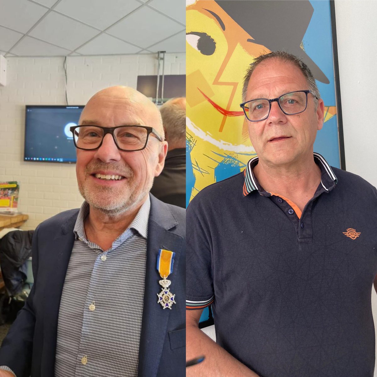 #lintjesregen  bij <a href="/gemertcityrun/">Gemert City Run</a> 🇳🇱🎗      Jo Kusters: lid in de orde van de Oranje Nassau en Frans van Berlo Ridder in de orde van de Oranje-Nassau 🎗
Dik verdiend!🦁🇳🇱