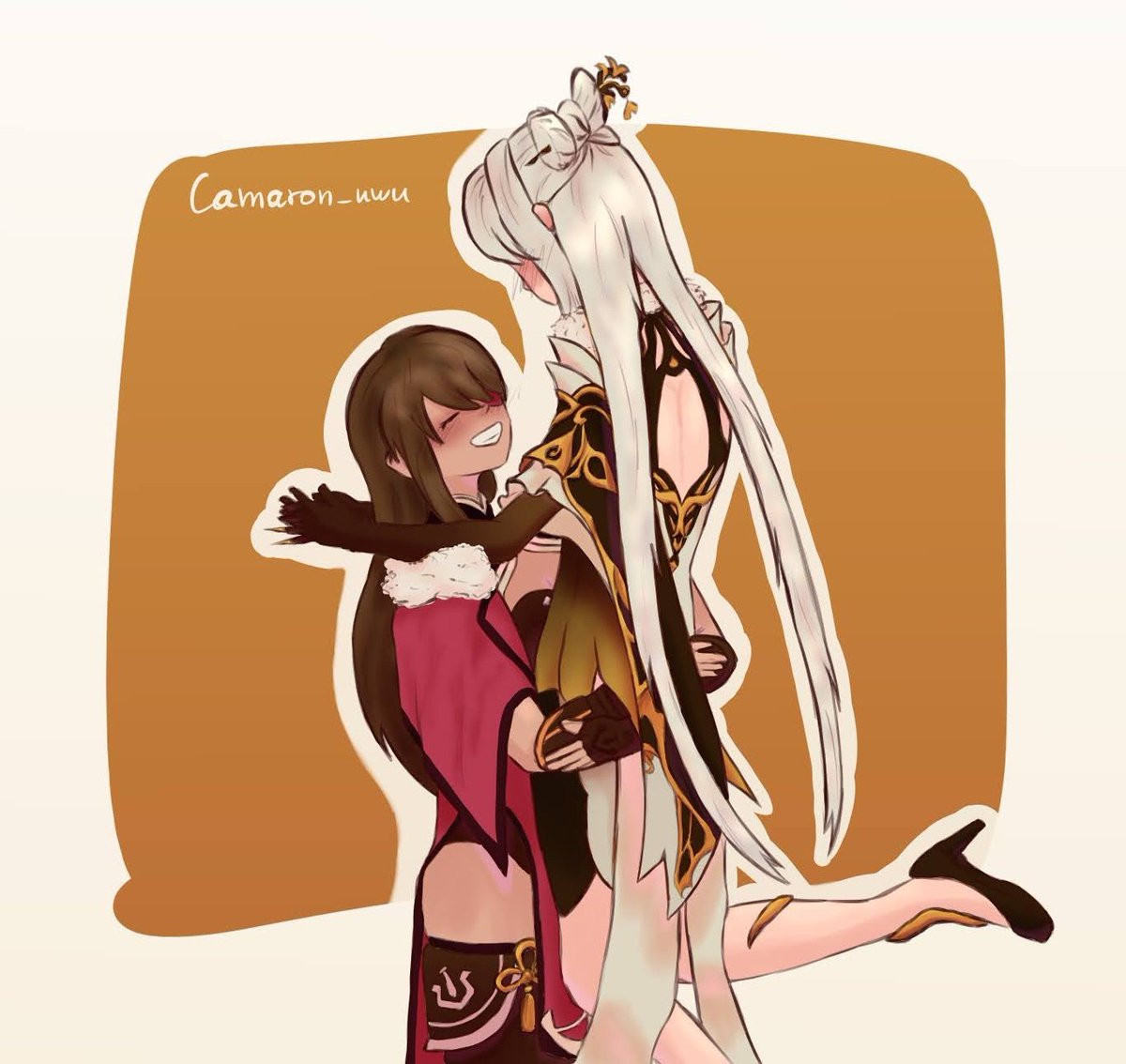 camaron_uwu's tweet photo. Momento de subir esto por aquí 

#beiguang #Beidou #ninguang #GenshinImpact #genshintwt #lesbianvisibilityday ~ https://t.co/l2ycSsFCsW