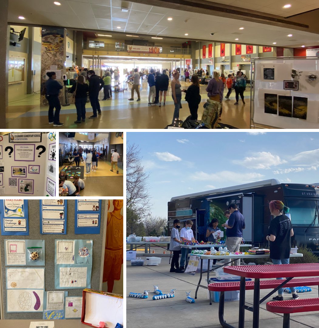 SVVSDMobileLabs's tweet photo. Amazing feeder event tonight & great turnout @SkylineFalcons! Incredible display of student work, projects and problem solving through design thinking. Thanks for letting us join. @AlpineEl @ColumbineES @RMESLongmont @FallRiverES @trmsco @TimberlinePK8 #DesignGuild #StVrainStorm https://t.co/SCxrAucNC2