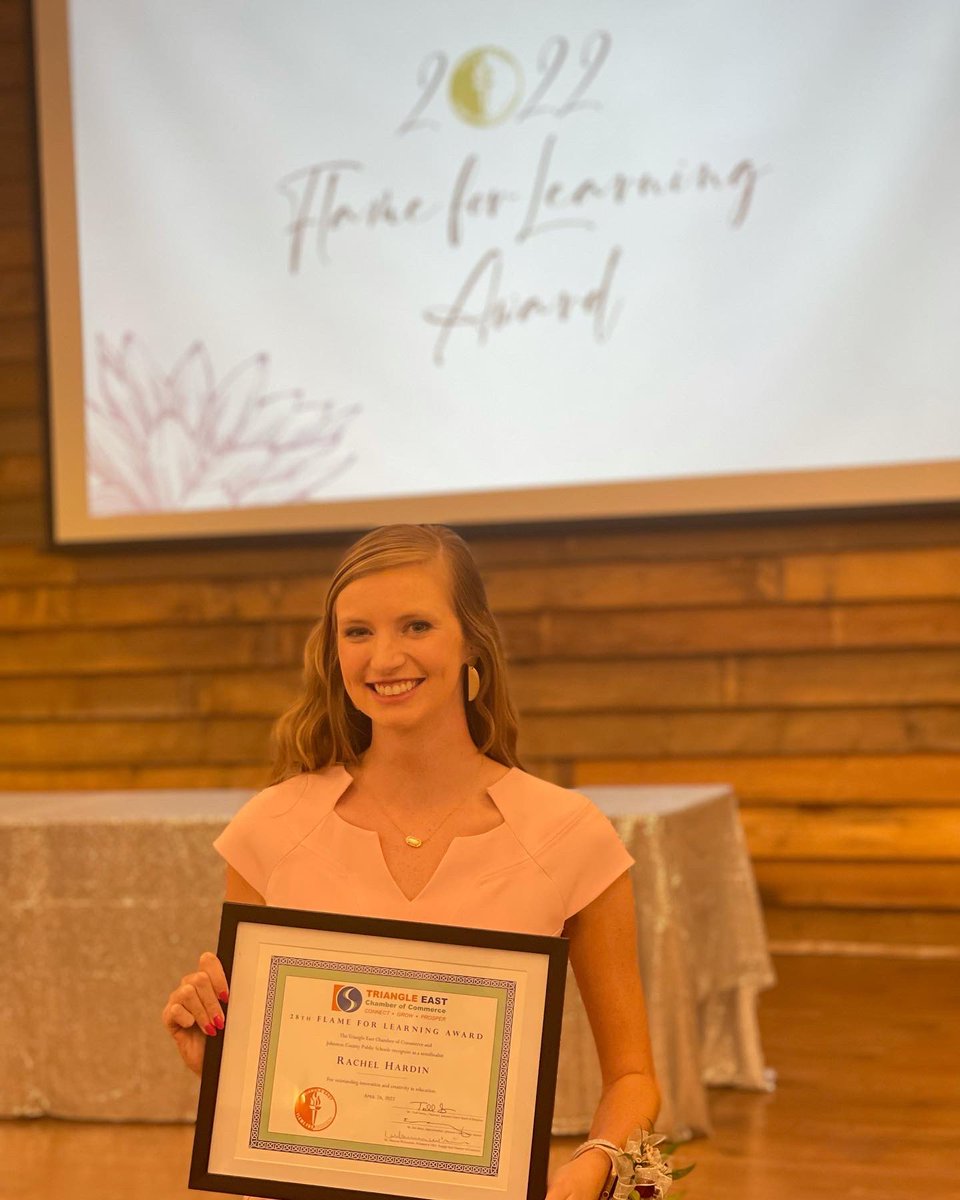 Tonight we celebrated Ms. Rachel Hardin tonight as a semifinalist for Teacher of the Year! She works diligently to ensure her students are inspired and motivated to reach their academic goals and be their best selves. Congratulations, Ms. Hardin!!!