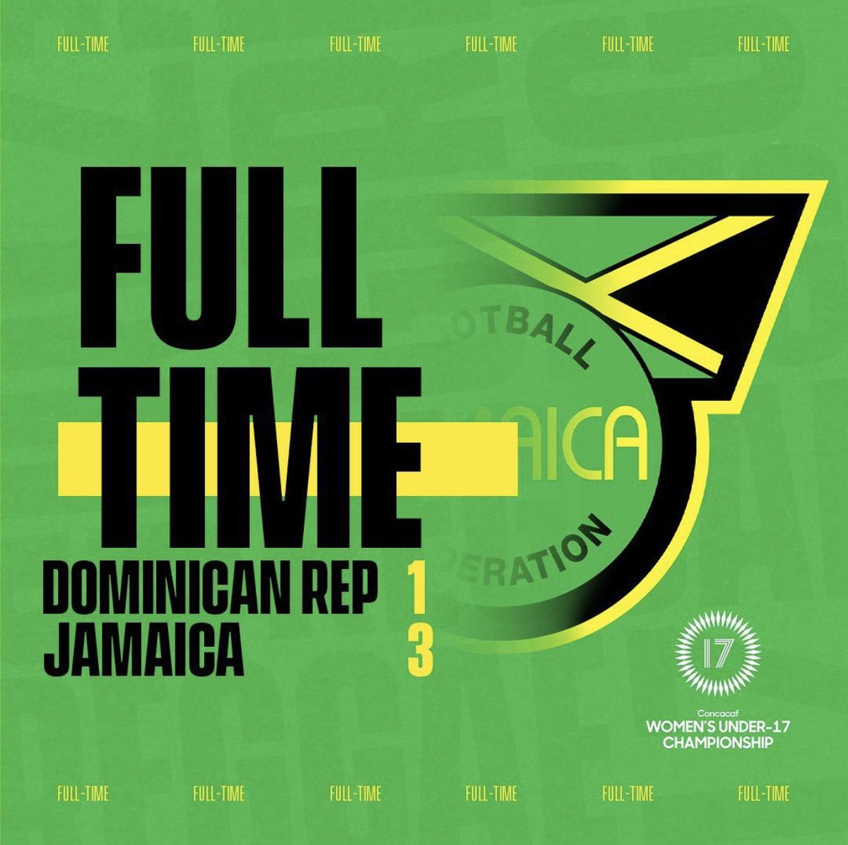 Reggae_Girlz_F's tweet photo. Another positive result for the U17 Reggae Girlz. 2 Games 2 Wins in group F. Next up is Canada on April 28th. π₯π―π²
β½οΈ Tiny Seaton 29β
β½οΈ Dannique Wilson 70β
β½οΈ Natoya Atkinson 90+1β
#U17 #ReggaeGirlz #StrikeHard #CONCACAFW #JFF_Football #Rooted2Rise #ReggaeGirlzFoundation https://t.co/G9eqM0DHOw