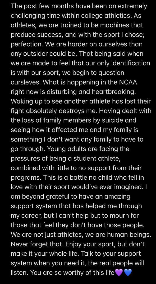 emhrst's tweet photo. At what point will we work to fix this problem? Step up to take care of the people that create your success. @NCAA https://t.co/tjY8Rfcizk