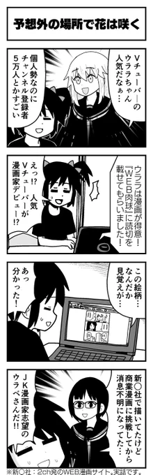 ポッと出なのにブイブイ言わせてるように見えるVTuberやインターネット漫画家、実は苦労人の古参が多い説 