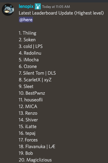 LegendsOfVenari's tweet photo. Latest LoV leaderboard📜 https://t.co/bh5ahgqCS3