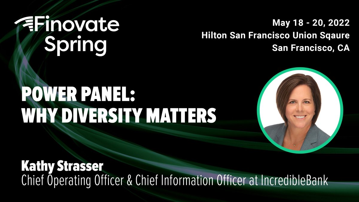Looking forward to #FinovateSpring2022, and excited to participate on this panel - we need more momentum here! Are we going the right way? Let's connect. #technology #fintech #finovate #diversity #thoughtleadership #strategy <a href="/Finovate/">Finovate</a>