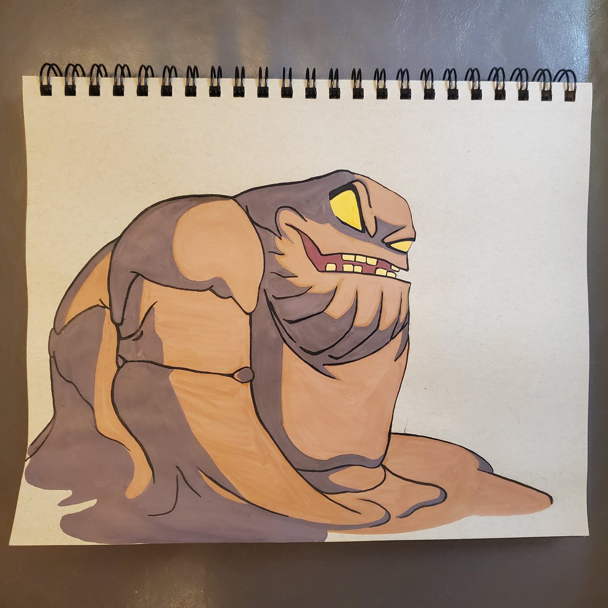 davidrzasa's tweet image. Recreation of Clayface scene from Batman: The Animated Series. Young Dave was not prepared for @perlmutations's performance, specifically that laugh. #clayface #batman #magicfly