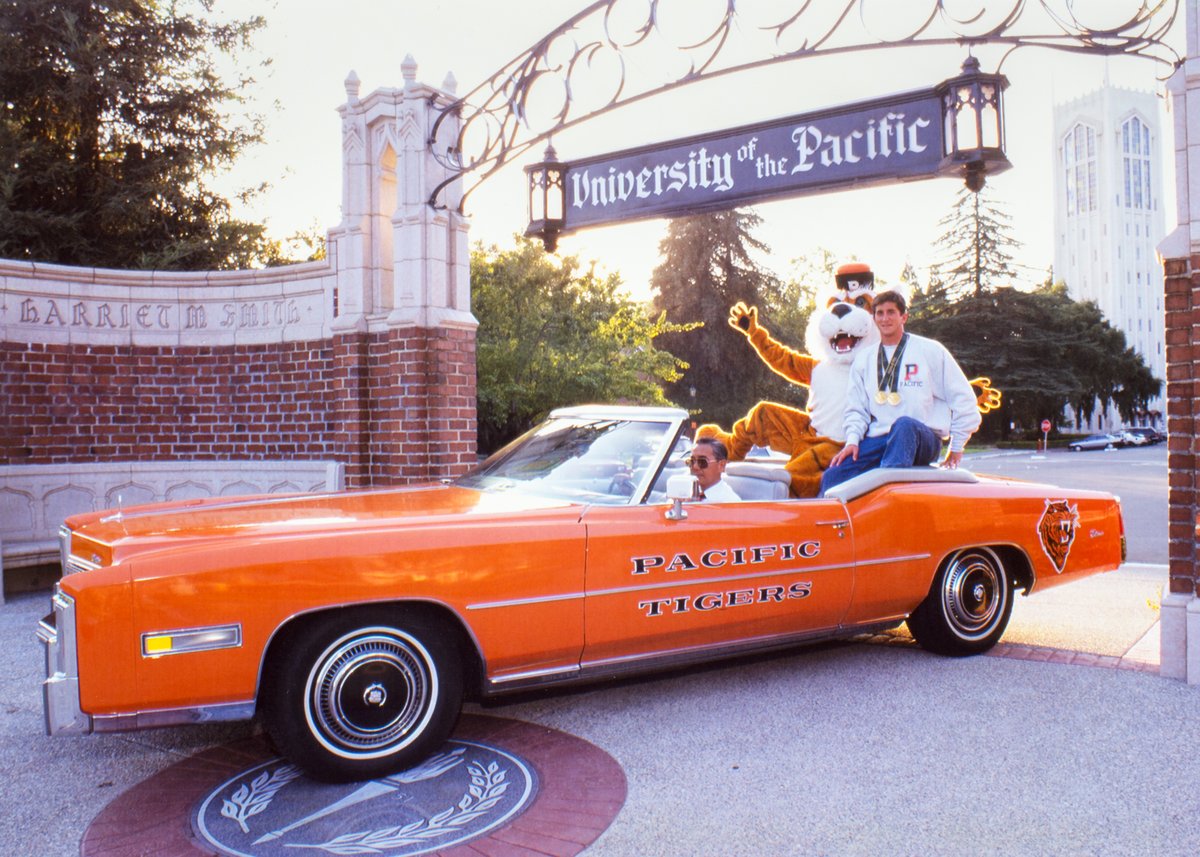 In celebration of #PacificGives being a quarter of the way done, here’s a special shout out and 25-year throwback to the class of 1997, which includes gold medal Olympian and Pacific Alumnus Brad Schumacher!