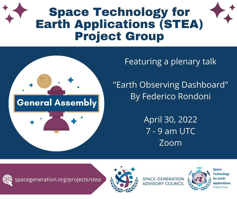 sgac_stea's tweet photo. Our quarterly General Assembly meeting is one of the best ways to learn about activities within STEA. The next one will be on April 30, 2022, from 7 - 9 am UTC. To get a zoom link, please first join our mailing list: https://t.co/cTvzyzB0kj https://t.co/7sirmVDTEb